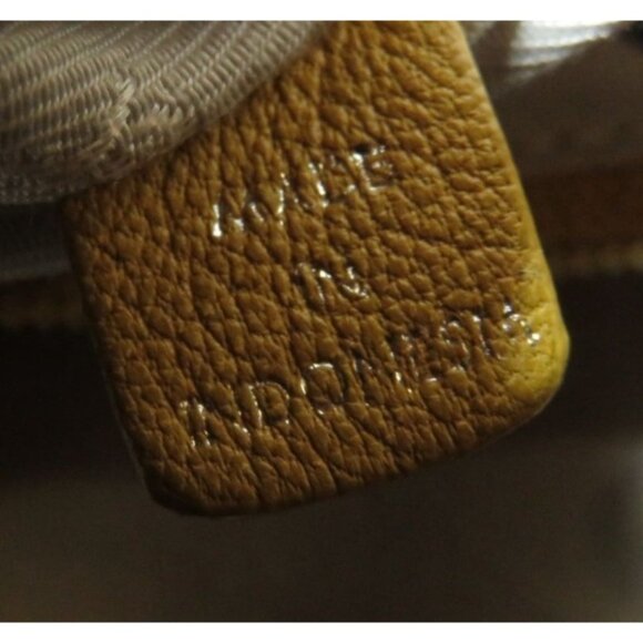 BOTKIER Morgan Indonesian Lamb leather tassel satchel Yellow Green floral print - Picture 7 of 16